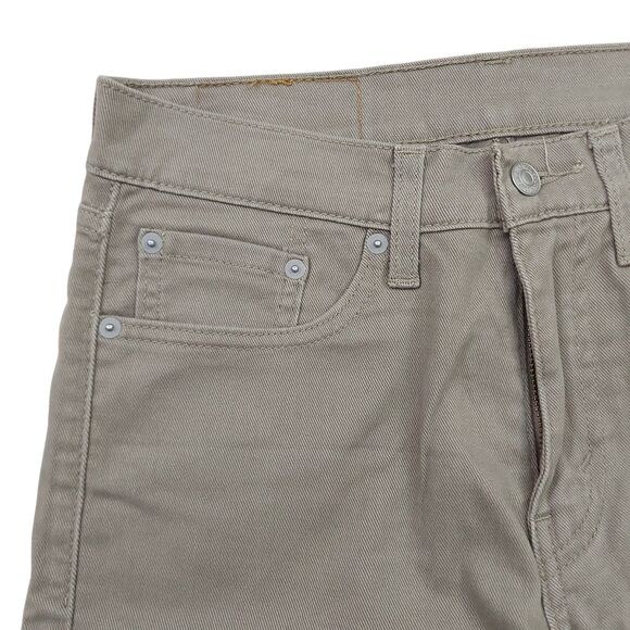 Levi's Warm Jeans Mens 28x29 Brown Cotton Blend Straight Soft 505 Work Outdoor - Picture 3 of 13